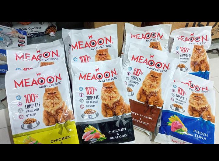 Meaoon Original Cat Food. High Nutrition Values, Omega 3 and 6 fatty acid, low Sodium and Natural fibers