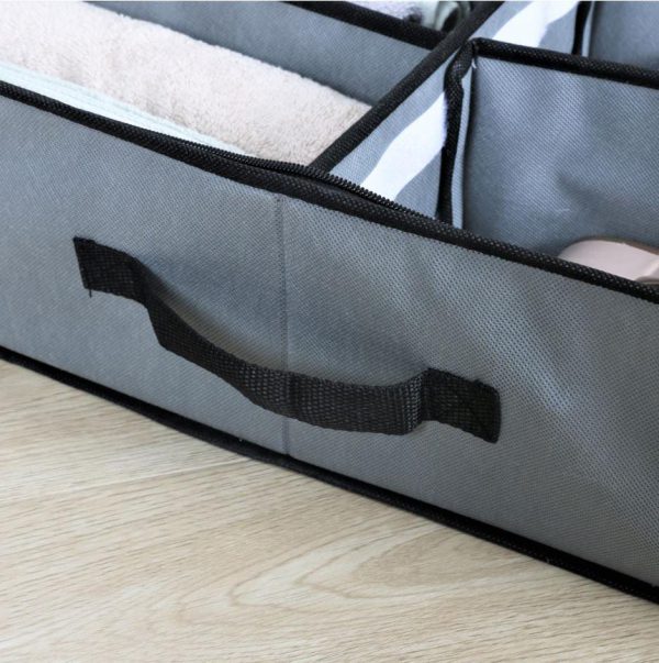 12 Grids Dust-proof Underbed Shoe Storage Organizer