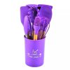 12 Pcs Set Wooden Handle Silicone Kitchen Utensils With Storage Bucket High Temperature Resistant And Non Stick Pot Spatula Spoon( Random Colo