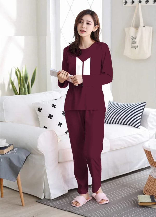 Girl Night Suit 2 Pcs (8 Different Colors)