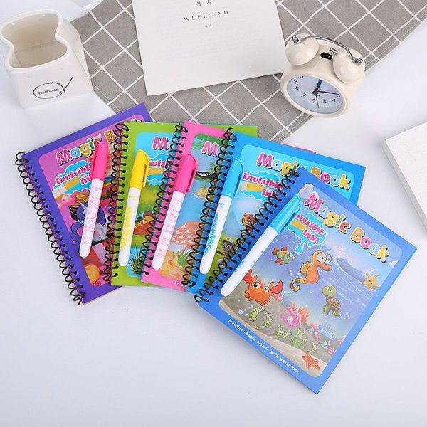 Magic Water Drawing Book Children Painting Drawing Toys Reusable Coloring Books Sensory Early Education Toys For Baby Kids