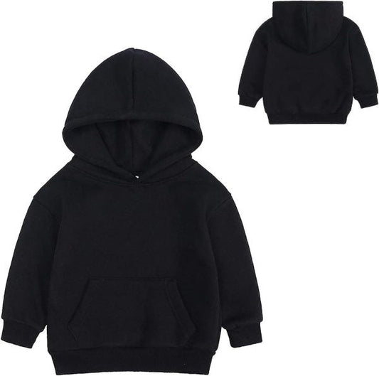 Unisex Kids Boy/girls Fleece Hoodie Solid Classic Winter Sweatshirt Casual Soft Hooded Pullover Long Sleeves